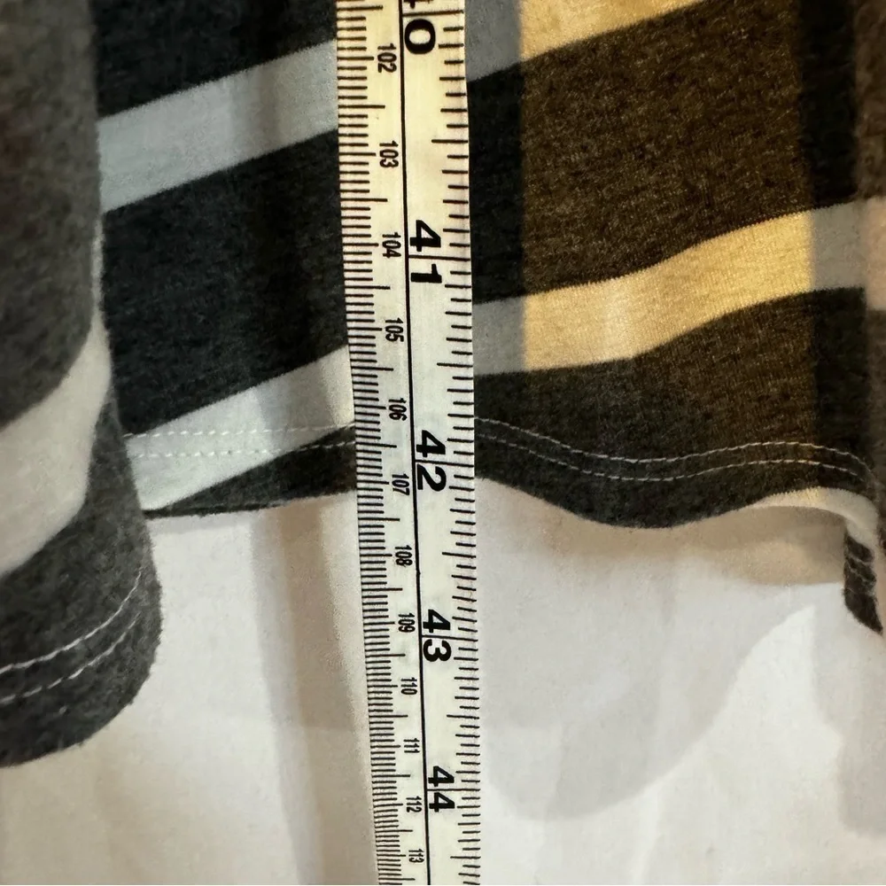 Lane Bryant Plus Size A-Line Grey/White Striped Dress Size 22/24 - Picture 3 of 8